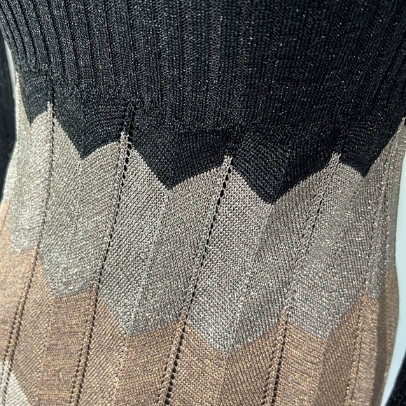 Laundry by Shelli Segal Metallic Knit Dress Halloween size XS - Picture 6 of 10